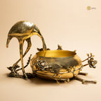Arka Design Gilded Swan Handcrafted Brass Swan Sculpture for Luxury Home Décor