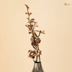 Arka Design Gleaming Bloom Handcrafted Brass Floral Sculpture for Luxury Home Décor