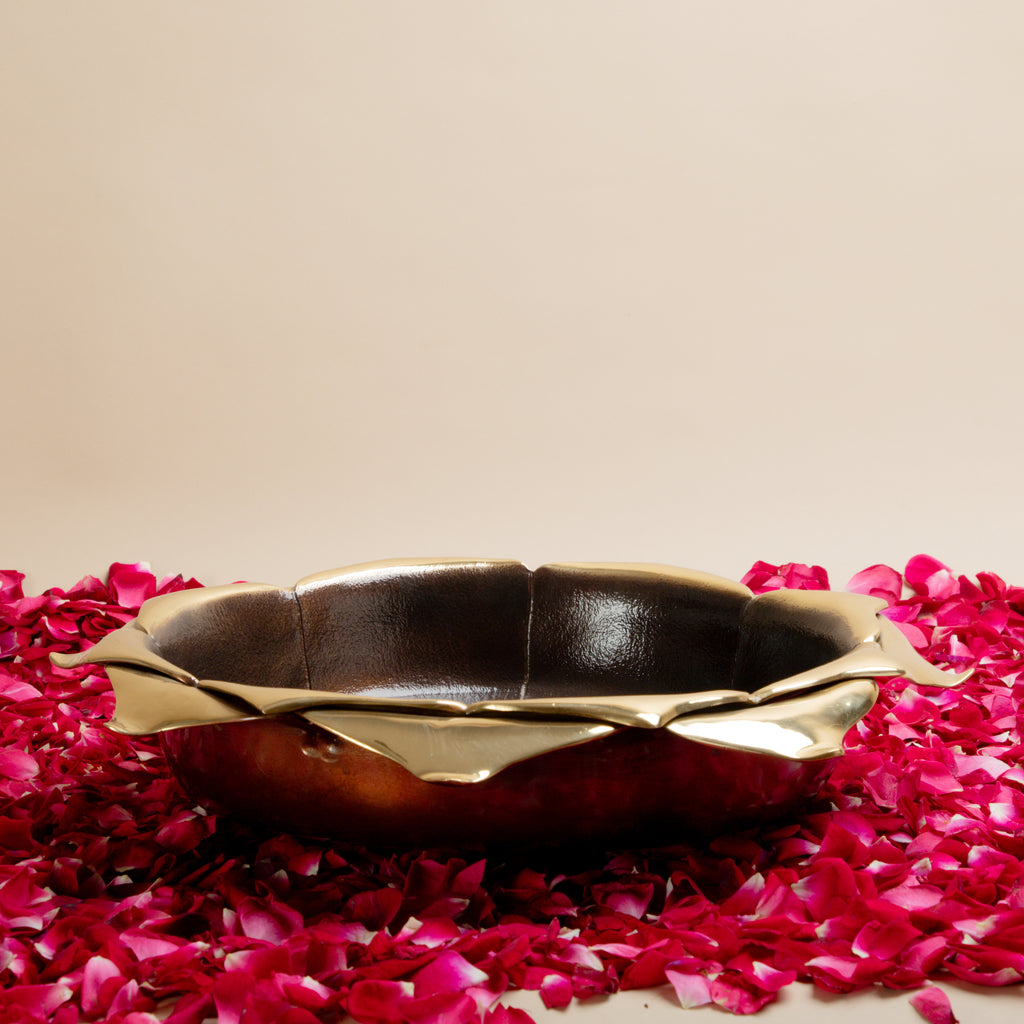 Arka Design Brass Urli – Handcrafted Traditional Decorative Urli Bowl for Luxury Home Décor