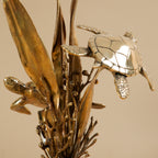 Arka Design Shellflora – Handcrafted Brass Floral Shell Sculpture for Luxury Home Décor