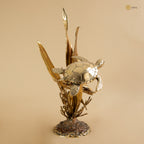 Arka Design Shellflora – Handcrafted Brass Floral Shell Sculpture for Luxury Home Décor