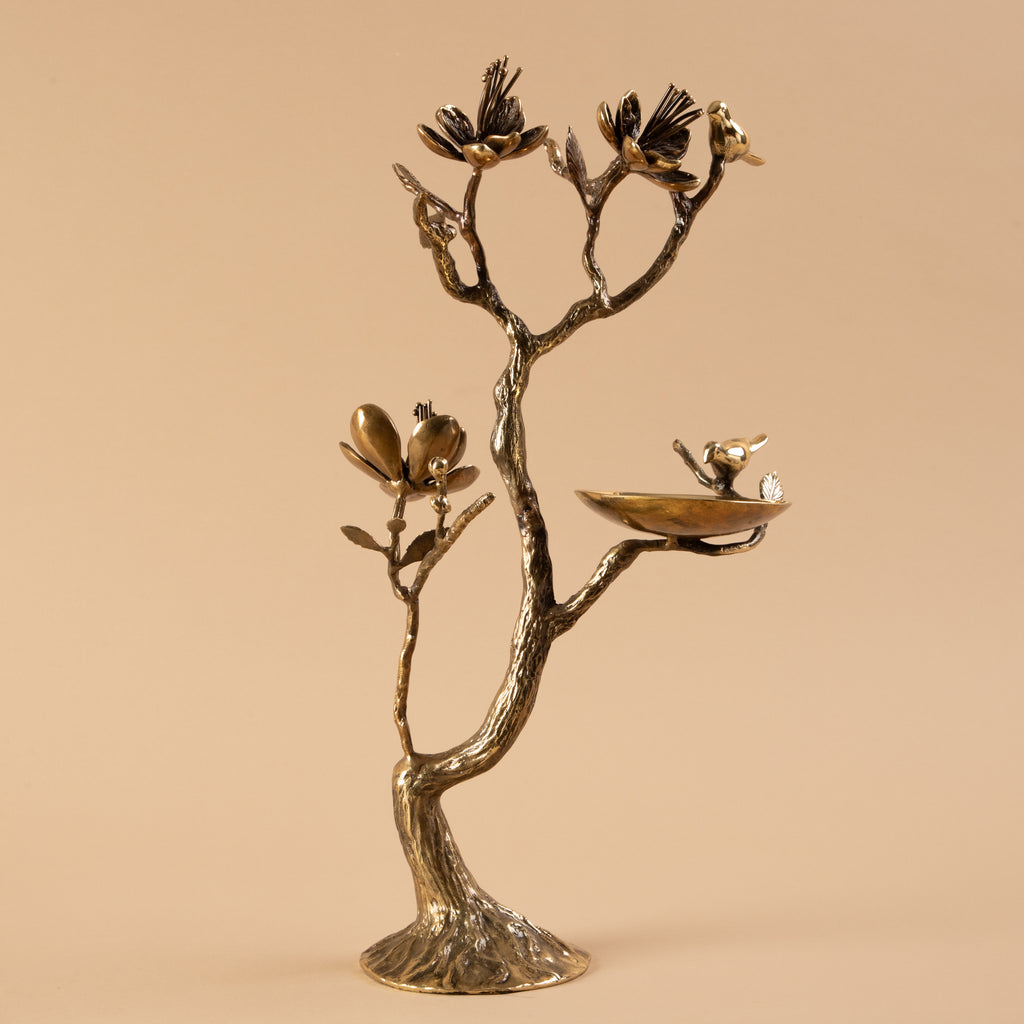 Arka Design Chocolate Stand Handcrafted Brass Decorative Stand for Luxury Interior.