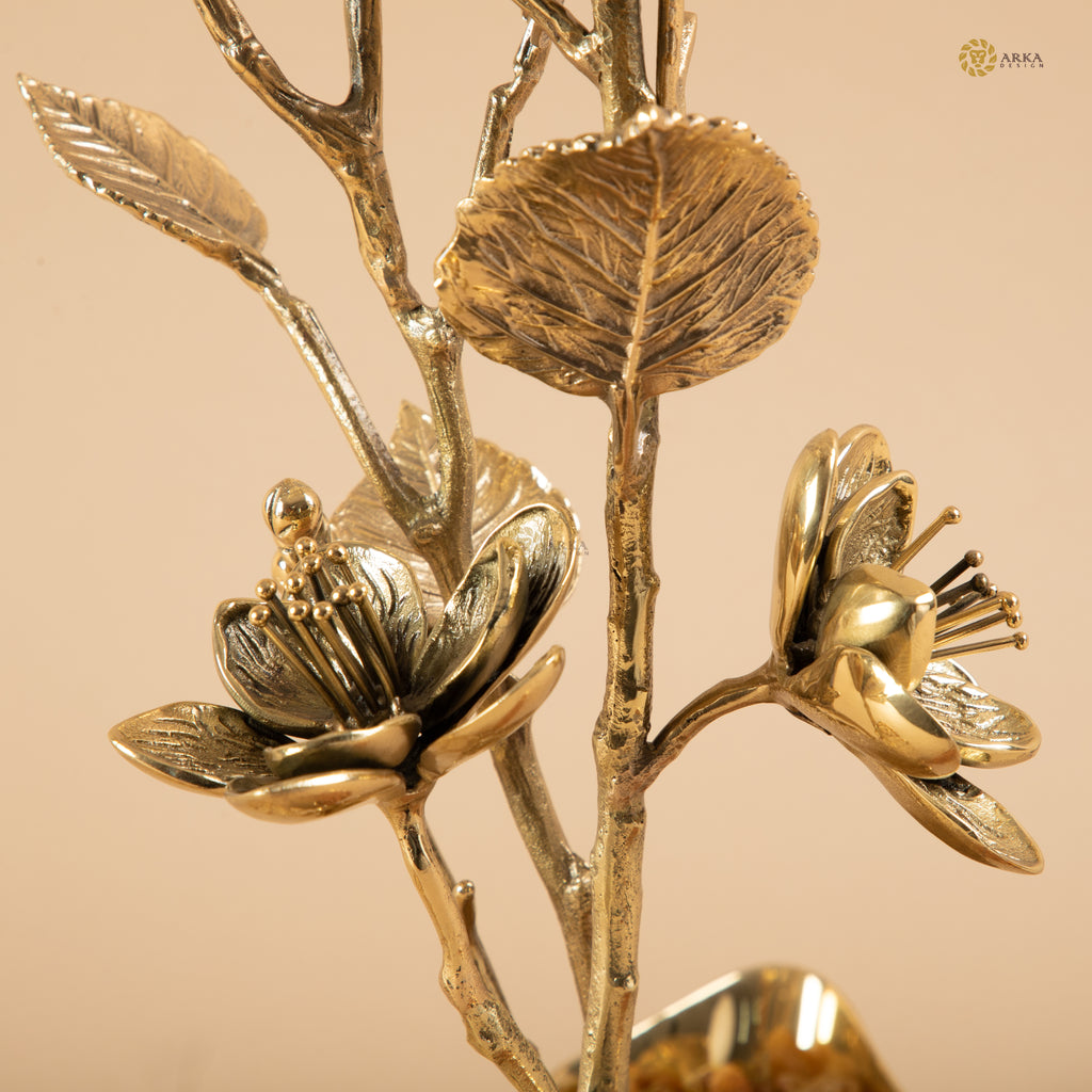 Arka Design Dry Fruit Holder Handcrafted Brass Decorative Bowl for Luxury Home Décor