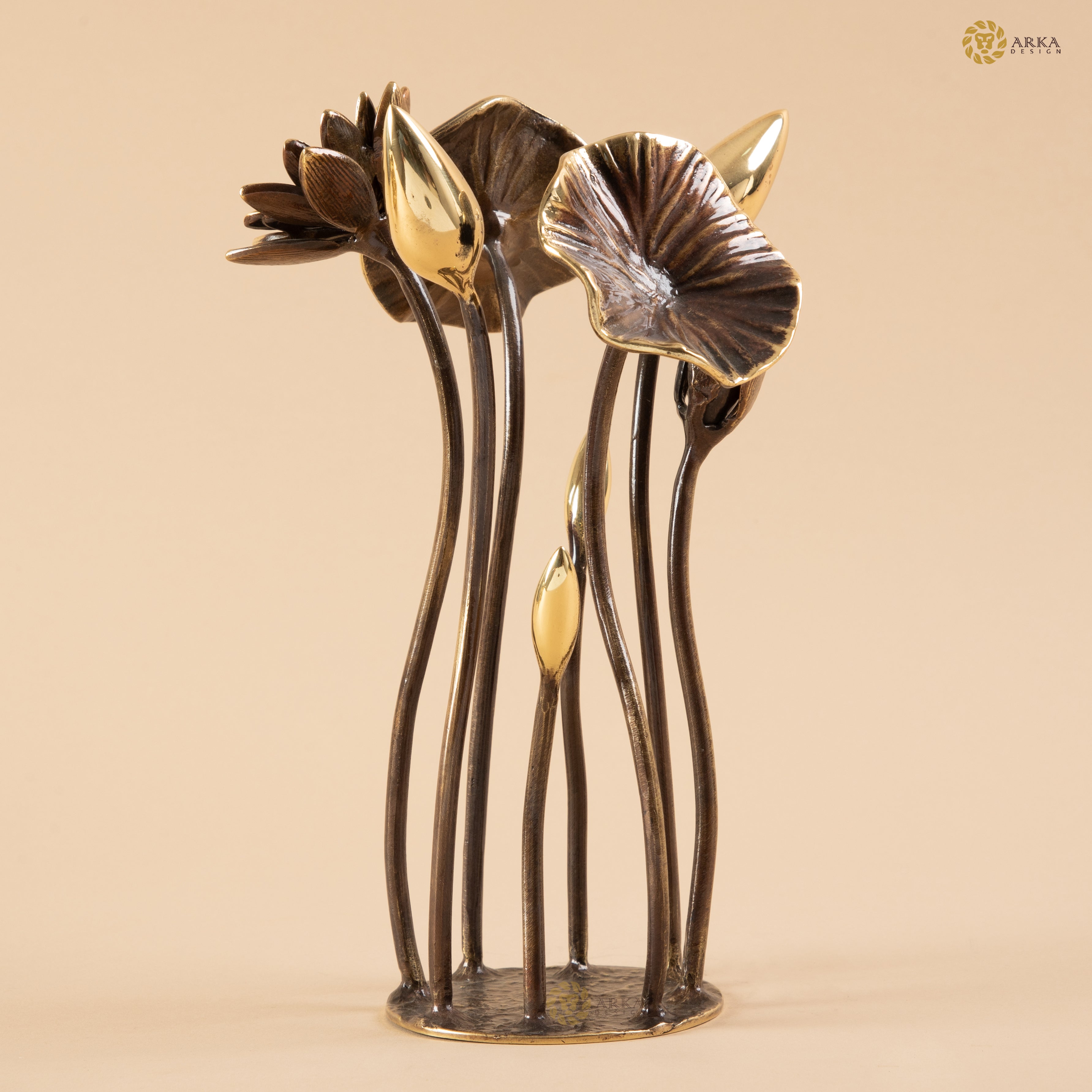 Arka Design Garlandus – Handcrafted Brass Garland Sculpture for Elegant Home Décor