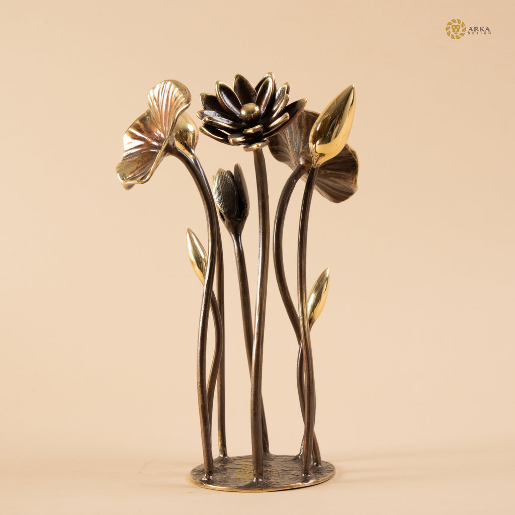 Arka Design Garlandus – Handcrafted Brass Garland Sculpture for Elegant Home Décor