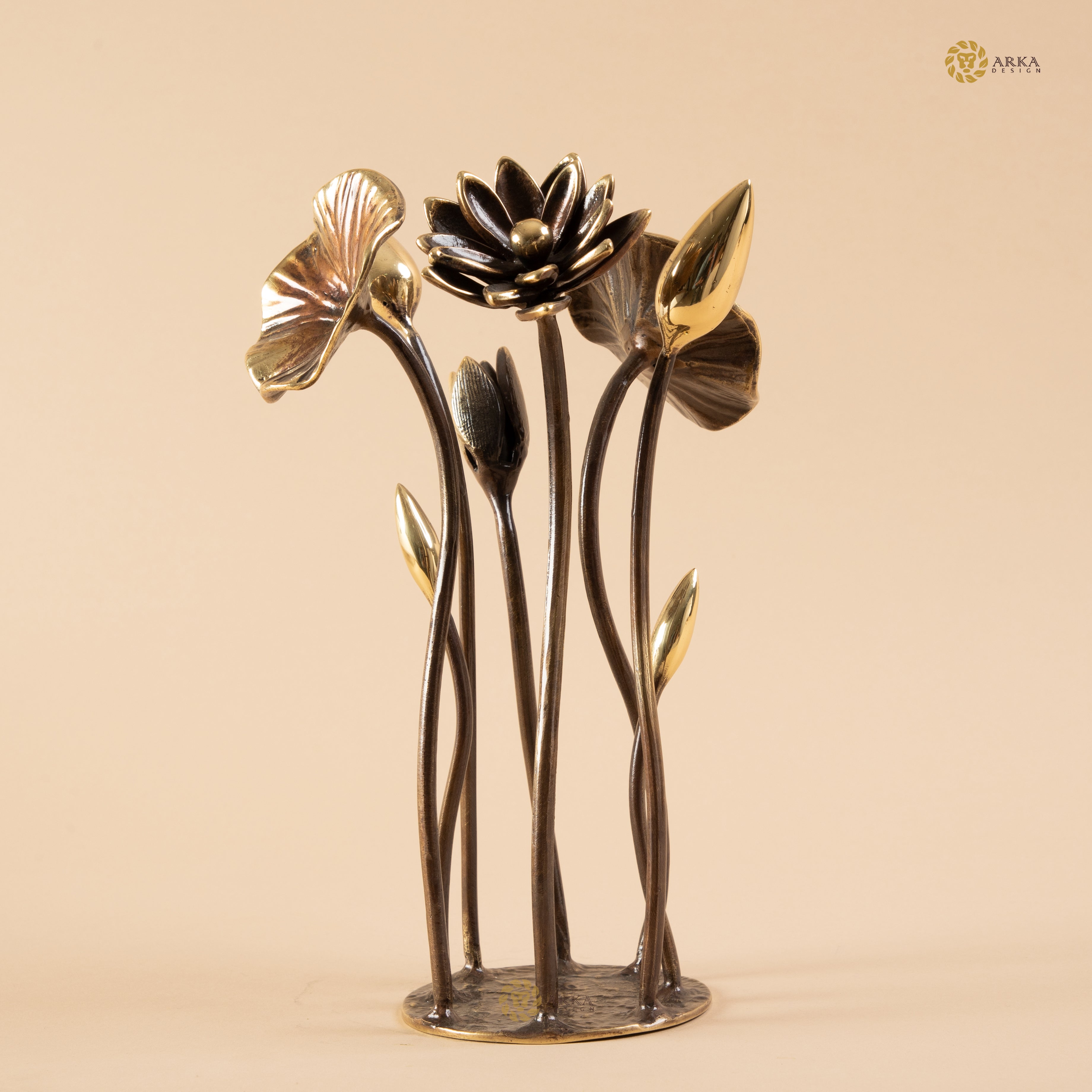 Arka Design Garlandus – Handcrafted Brass Garland Sculpture for Elegant Home Décor