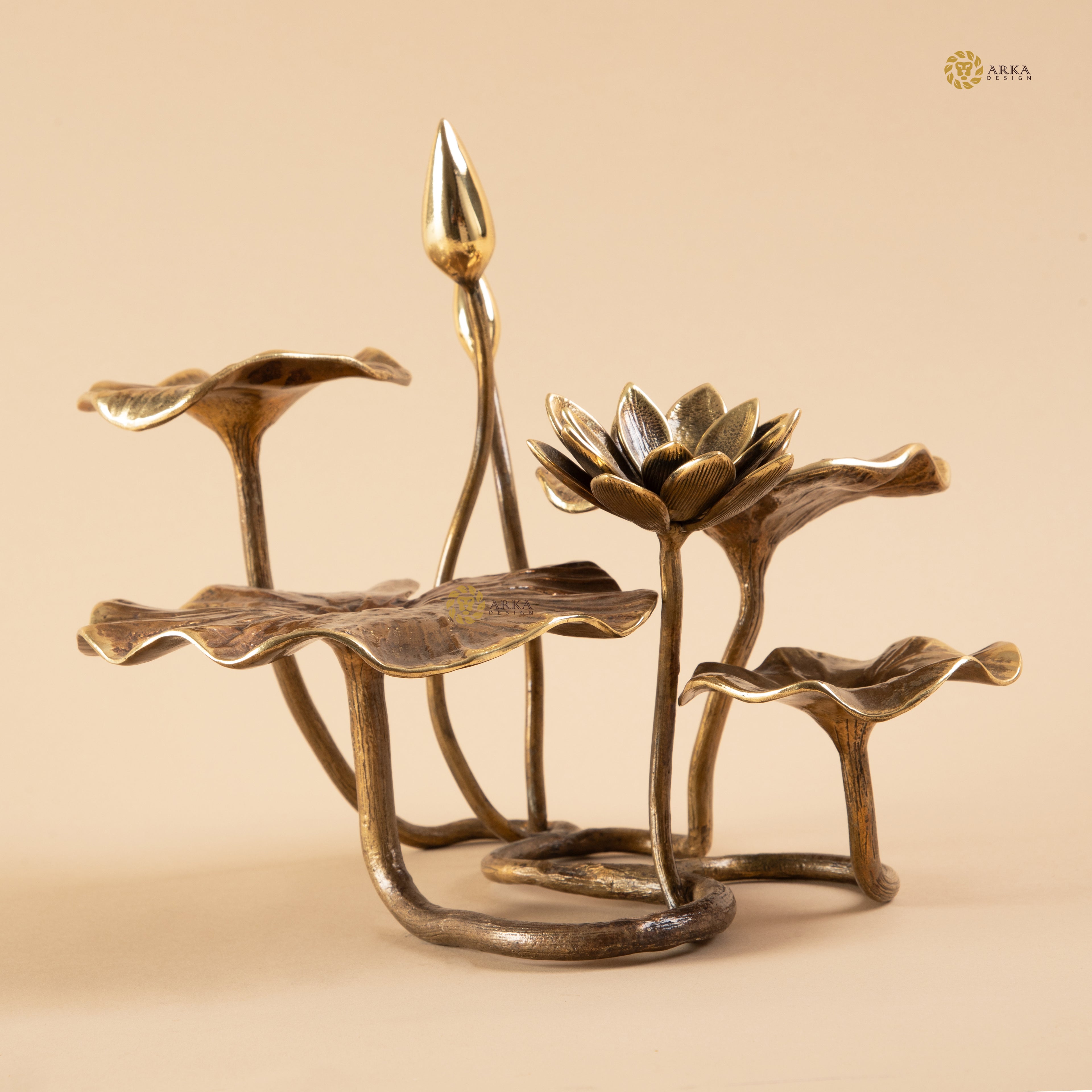 Arka Design Lamintus – Handcrafted Brass Abstract Sculpture for Luxury Home Décor
