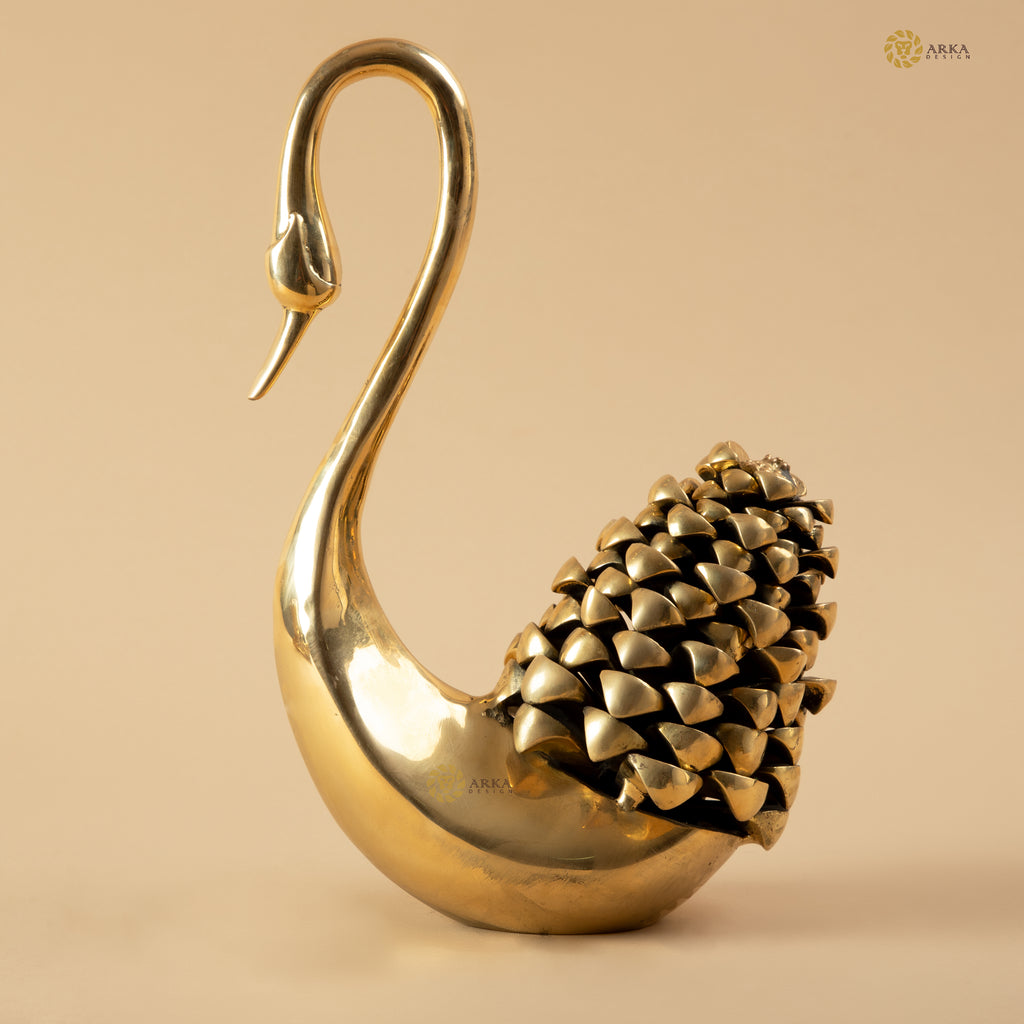 Arka Design Aurum Swan – Premium Handcrafted Brass Swan Sculpture for Luxury Home Décor