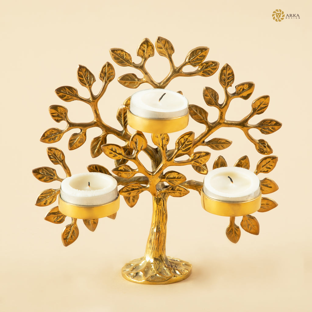 Arka Design Candivine – Handcrafted Brass Candle Holder for Spiritual & Elegant Décor