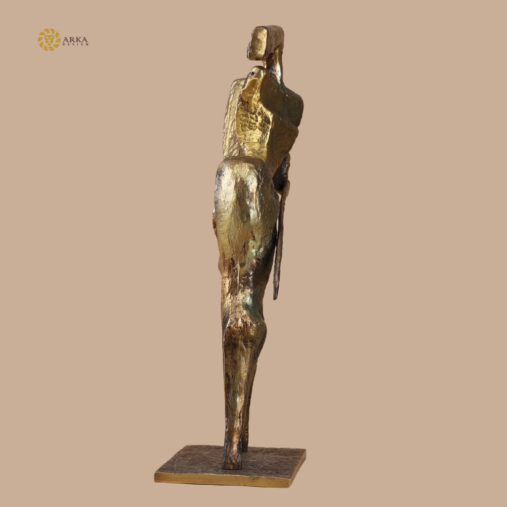 Arka Design Mystic Figure – Handcrafted Brass Abstract Sculpture for Luxury Home Décor