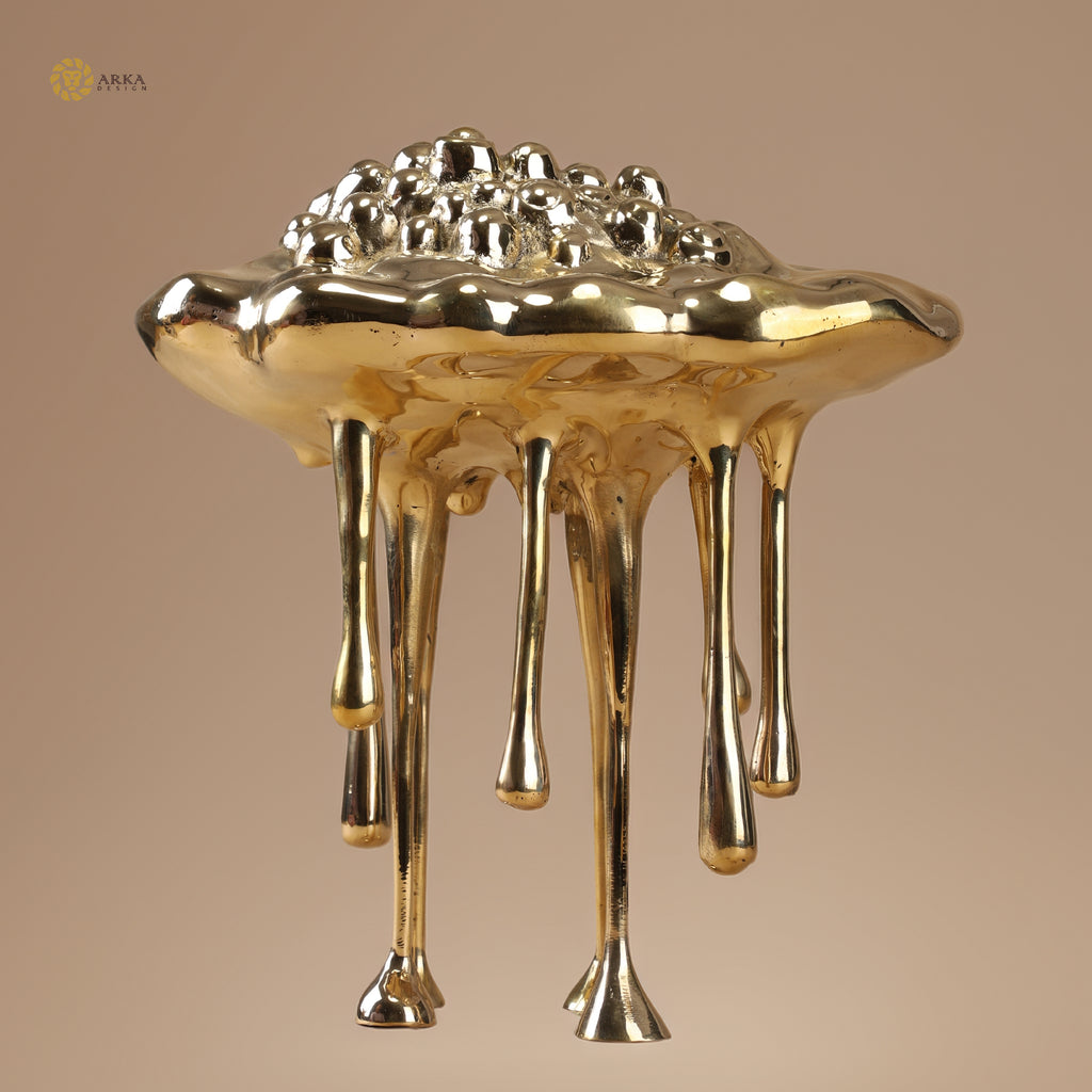 Arka Design Melting Earth – Handcrafted Brass Abstract Sculpture for Luxury Home Décor