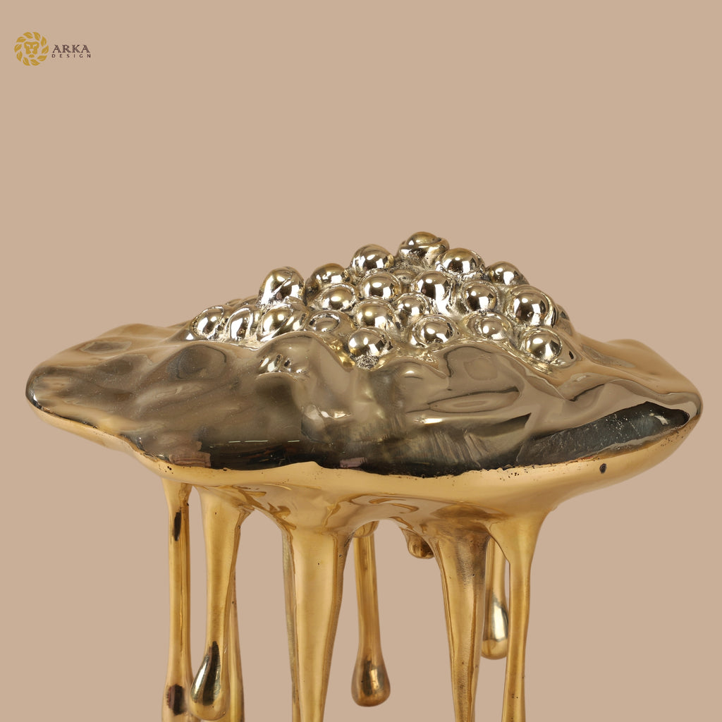Arka Design Melting Earth – Handcrafted Brass Abstract Sculpture for Luxury Home Décor