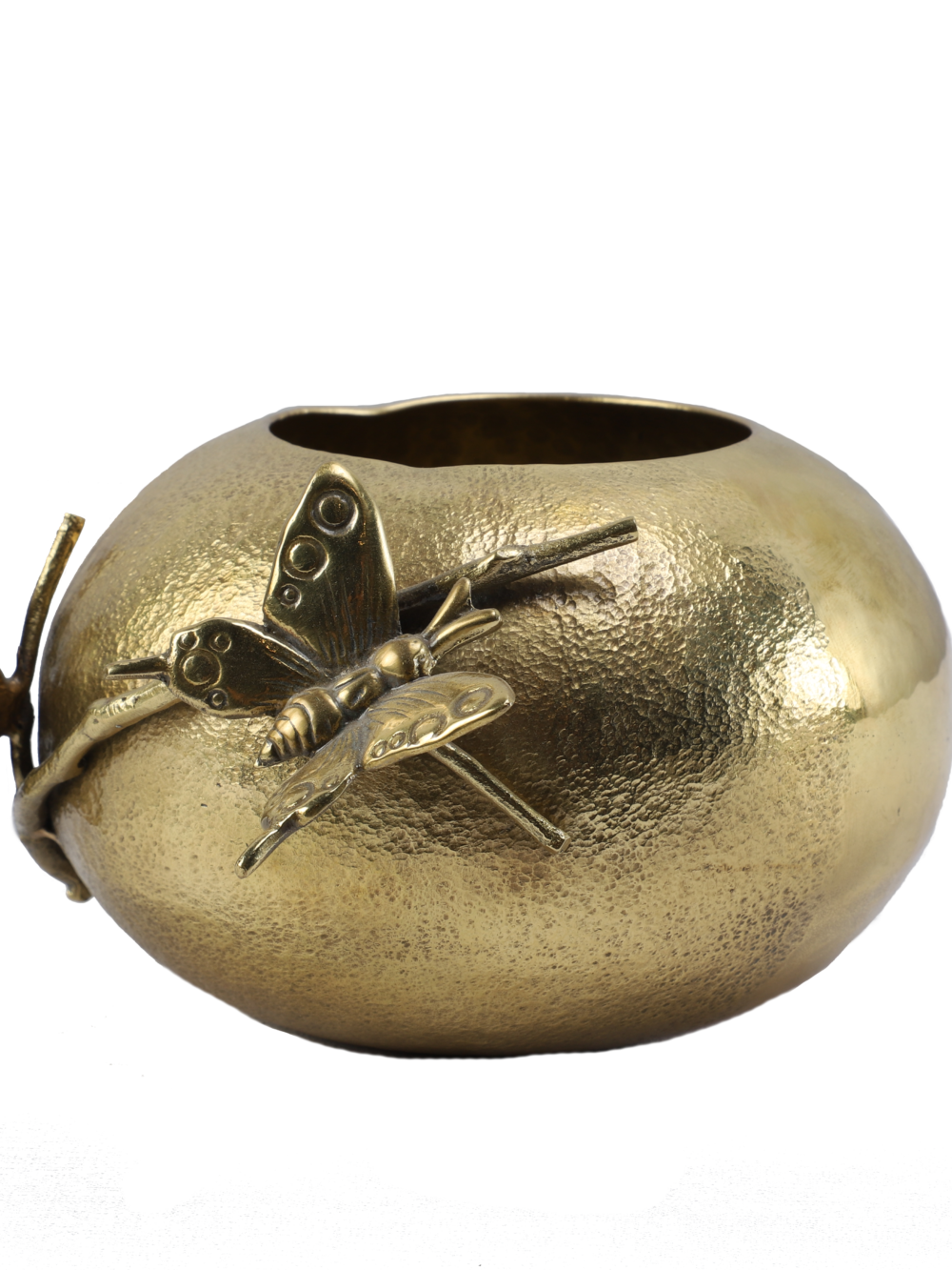 Brass butterfly bowl