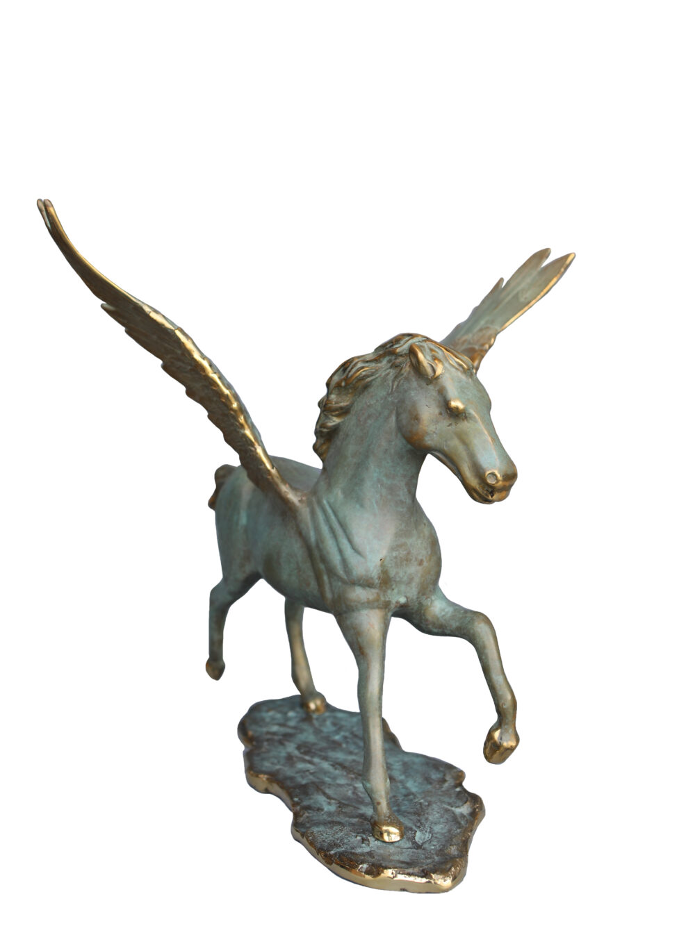 Flying Angel Horse Brass Showpiece