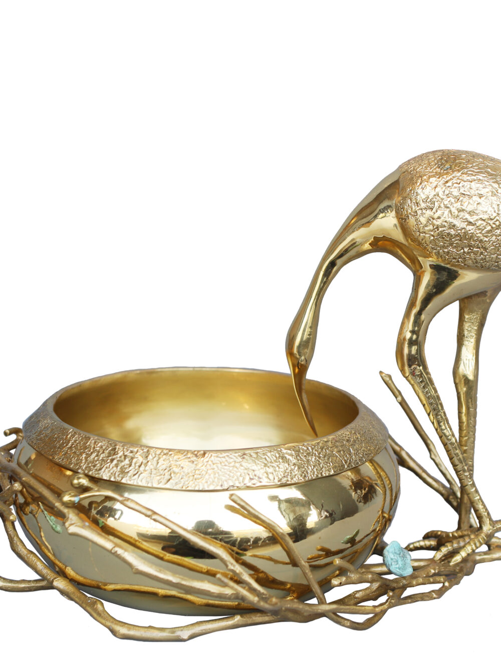 Thirsty Swan Brass Metal Art